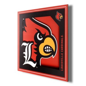 NCAA Louisville Cardinals 3D Logo Series Wall Art - 12"x12" - 1 of 4