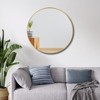 Round Wall Mirror with Aluminum Frame for Bedroom, Living Room, Entryway, Bathroom - 4 of 4