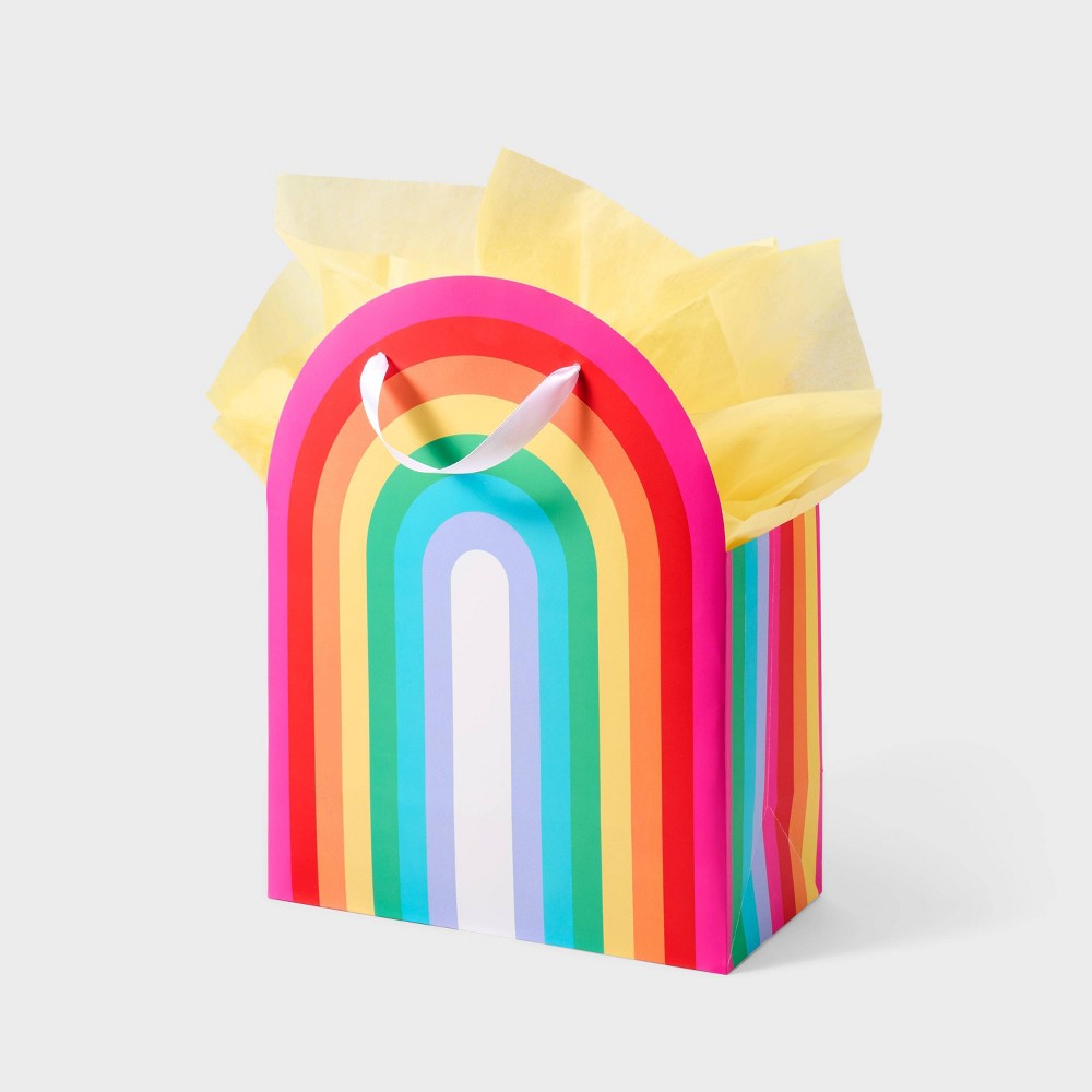 Photos - Other Souvenirs Large Rainbow Gift Bag with 6ct Tissues - Spritz™