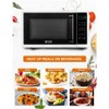 Commercial Chef Countertop Microwave Oven 0.6 Cu. Ft. 600w, White : Target