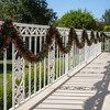 Northlight 50' x 4" Unlit Shiny Green/Red Tinsel Christmas Garland - 4 of 4