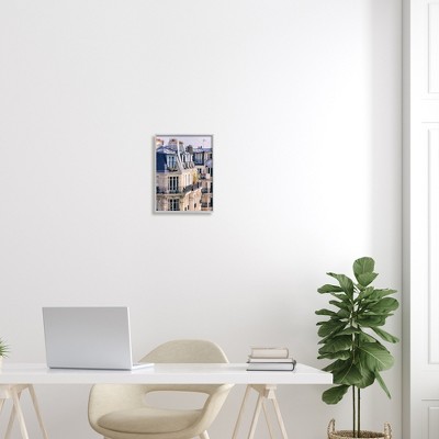 Gray Framed Parisian Architecture Canvas Print, 11 x 14