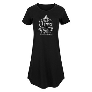 Women's - Charmed - The Power of Three Will Set You Free Graphic T-shirt Dress - 1 of 4