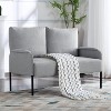 CAVINAS 45.7" Loveseat Couch - Metal Frame Sofa with Comfortable Upholstered Seating, Compact Practical Furniture for Living Room, Bedroom - 2 of 4
