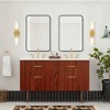 Red Wood Peel and Stick Wallpaper Rolls Self Adhesive Countertop Furniture Vinyl Contact Paper (Covers 36 sq. ft.) - 3 of 4