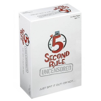 5 Second Rule Uncensored Board Game