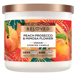 Beloved Vegan Candle - Peach Prosecco & Mimosa Flower - 15oz
