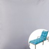 The Lakeside Collection Solid Outdoor Cushion Collection - Gray Chaise Lounge - 2 of 2