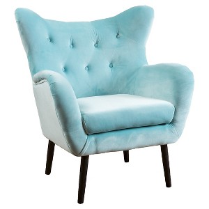 Alyssa Velvet Arm Chair - Christopher Knight Home, Blue