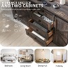 SinCiDo Farmhouse 60"Dressing Table with Sliding Barn Door and 4 Drawers,Drawer Cabinet Living Room,Bedroom,Coffee Bar - 4 of 4