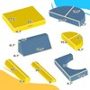 Runesay Yellow 14 Piece Modular Kids Play Couch, Sitting and Sleeping, Convertible Foam Floor Cushions - 2 of 4