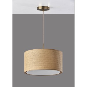 Harvest Large Pendant Antique Brass - Adesso: ETL Listed, Bohemian Rustic Style, Metal Body, No Assembly Required - 1 of 4