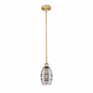 Vaz - 1 Light Stem Hung Mini Pendant In Industrial Style-7.63 Inches Tall and 5.88 Inches Wide - 1 of 1