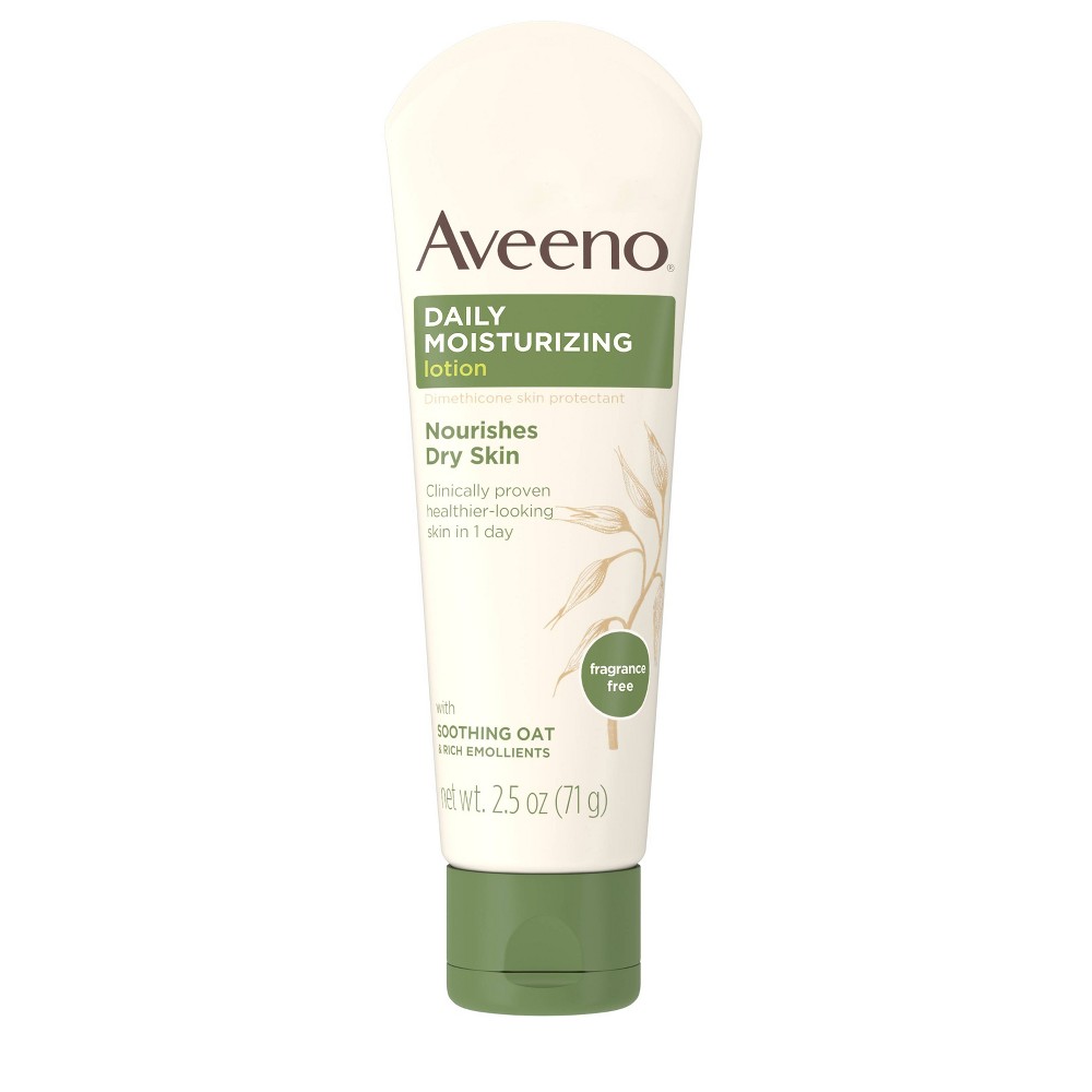 Unscented Aveeno Daily Moisturizing Lotion To Relieve Dry Skin - 2.5 fl oz