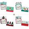 Big Dot of Happiness Red and Green Assorted Holiday Cards - Christmas Money and Gift Card Holders - Set of 8 - 3 of 4