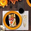 Posh Setting Orange, Black & Gold Disposable Dinnerware Bundle - Organic (30 Settings) - 2 of 2