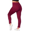 24seven Comfort Apparel Side Pocket Ankle Length Yoga Pant Leggings - 3 of 4