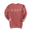 Simply Sage Market S.W.Smiley Cozy Outline Garment Dyed Sweatshirt - 3 of 4