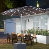 15ft Double-Sided Outdoor Umbrella with Solar Lights, UPF50+ Extra Large Aluminum Patio Umbrella with Crank - 2 of 4