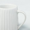 11oz Fluted Stoneware Mug Sour Cream - Hearth & Hand™ with Magnolia - image 3 of 3
