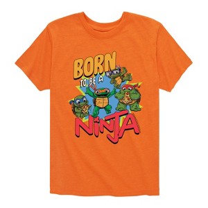 Boys' - Teenage Mutant Ninja Turtles Mutant Mayhem - Born To Be A Ninja Short Sleeve Graphic T-Shirt - 1 of 4