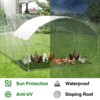 Large Metal Chicken Coop, Doom Roof Chicken Run for Yard, Walk-in Poultry Cage with Waterproof - 4 of 4