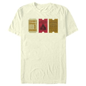 Men's Star Wars: Return of the Jedi Old School Movie Tickets T-Shirt - 1 of 4