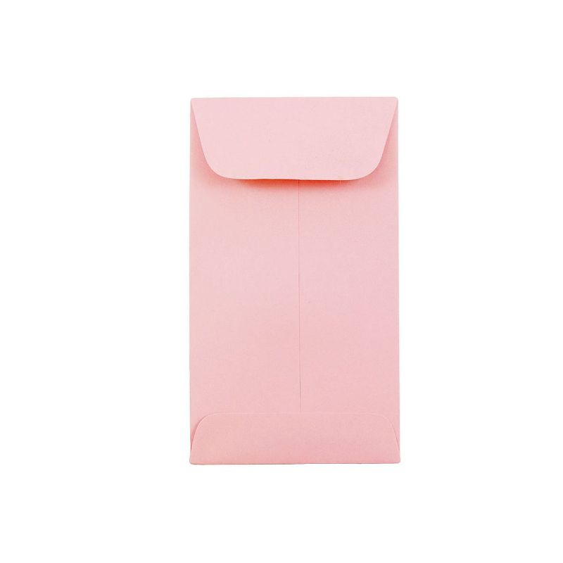 JAM Paper #6 Coin Business Envelopes 3.375 x 6 Baby Pink Bulk 1000/Carton (356730562C), 1 of 3