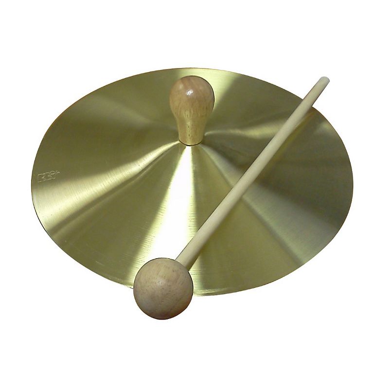 Rhythm Band RB733S Solid Brass Cymbal with Knob and Mallet, 2 of 3