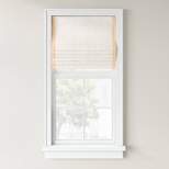 1pc Light Filtering Cordless Linen Blend Roman Window Shade Light Orange - Threshold™