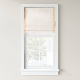 1pc Light Filtering Cordless Linen Blend Roman Window Shade Light Orange - Threshold™