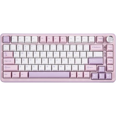 YUNZII B75 PRO Wireless Mechanical Keyboard,75% Layout with Knob,Hot Swap Gasket Custom Structure,Creamy Pre-lubed Switches