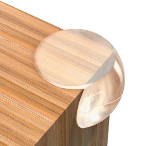 Maplefield [12 Pack] Baby Proofing Corner Protectors - Furniture Edge Protector Corner Bumpers for Babies and Kids - Clear - 1 of 4