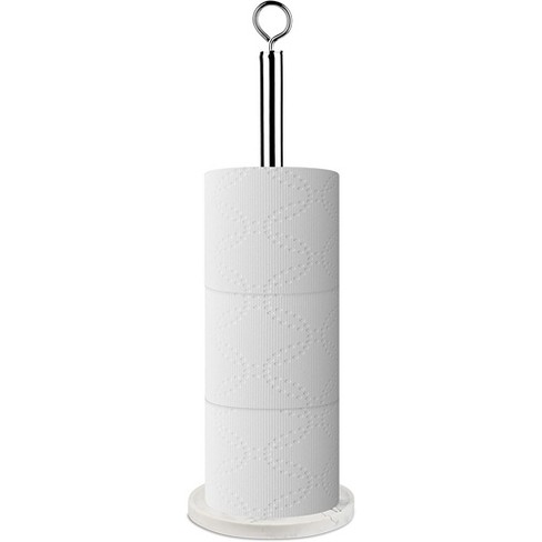 Marble Paper Towel Holder Kitchen Roll Stand Vertical Standing