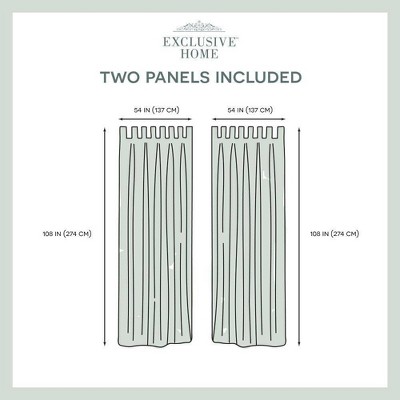 Taupe Light-Filtering Tab Top Indoor/Outdoor Curtain Panels, Set of 2