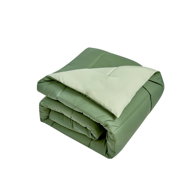 Reversible Microfiber Down Alternative Comforter - Blue Ridge Home Fashions, 4 of 5