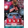 USA Pickup Patriotic House Flag Fireworks Fourth of July 28"x40" Briarwood Lane - 3 of 4