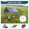 Jojoka Pet Metal Chicken Coop, Portable Chicken Run with Waterproof Cover, Secure Walk-in Cage for Ducks Rabbits Small Animals - 4 of 4