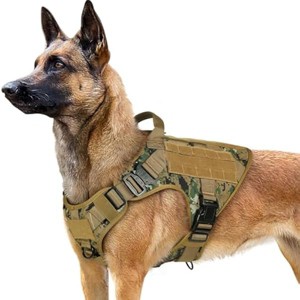 rabbitgoo Tactical Dog Harness for Large, Heavy Duty Pet Harness with Handle,  Vest for Training Hunting Walking, Brown Camo, L - 1 of 1