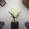 HomeStock Dancing Lady Orchid Liquid Illusion Silk Flower Arrangement - 2 of 4