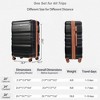 3-Piece Lightweight ABS Luggage Set with TSA Lock, Expandable Design & -Resistant Finish – 20", 24", 28" Travel Suitcases - 2 of 4
