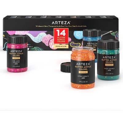 24ct Acrylic Paint Set Metallic/neon/glitter - Mondo Llama™ : Target