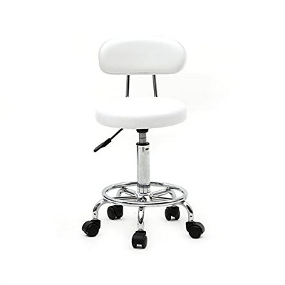 34" Swivel Bar Stool - 360¡ã Rotating Chrome Stool with PU Leather Seat for Salon, Kitchen & Home Deco