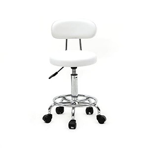 34" Swivel Bar Stool - 360¡ã Rotating Chrome Stool with PU Leather Seat for Salon, Kitchen & Home Deco - 1 of 4