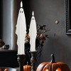 LumiPur 2pk Signature Natural Glow Halloween Flameless LED Wax Ghost Taper White - 2 of 3