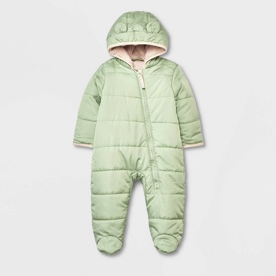 Baby Bunting Snowsuit - Cat & Jack™ Green Newborn