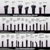 49 Makeup Brush Kit, Multi - Functional Set with Foundation Brush, Black, 49 Set - 3 of 4