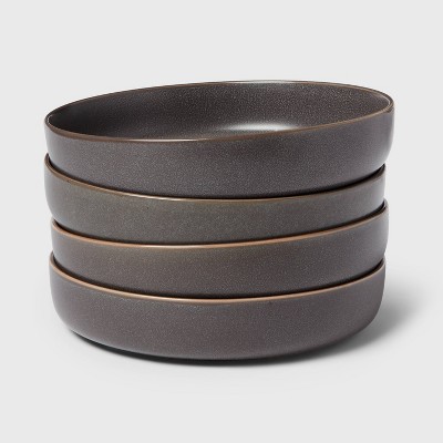 44oz 4pk Stoneware Tilley Dinner Bowls Gray - Threshold™