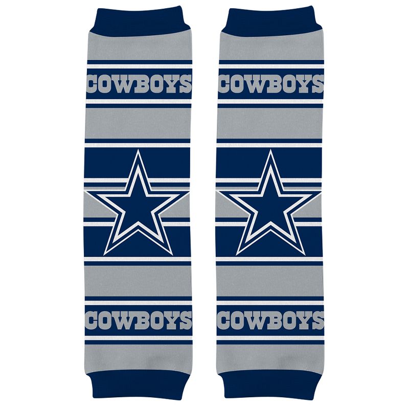 Baby Fanatic Officially Licensed Toddler & Baby Unisex Crawler Leg Warmers - NFL Dallas Cowboys, 3 of 7