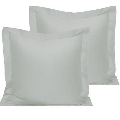 2 Pack 500 Thread Count Cotton Pillow Shams, Super Soft and Breathable Oxford Pillowcases - NTBAY
